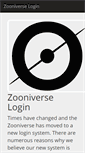 Mobile Screenshot of login.zooniverse.org